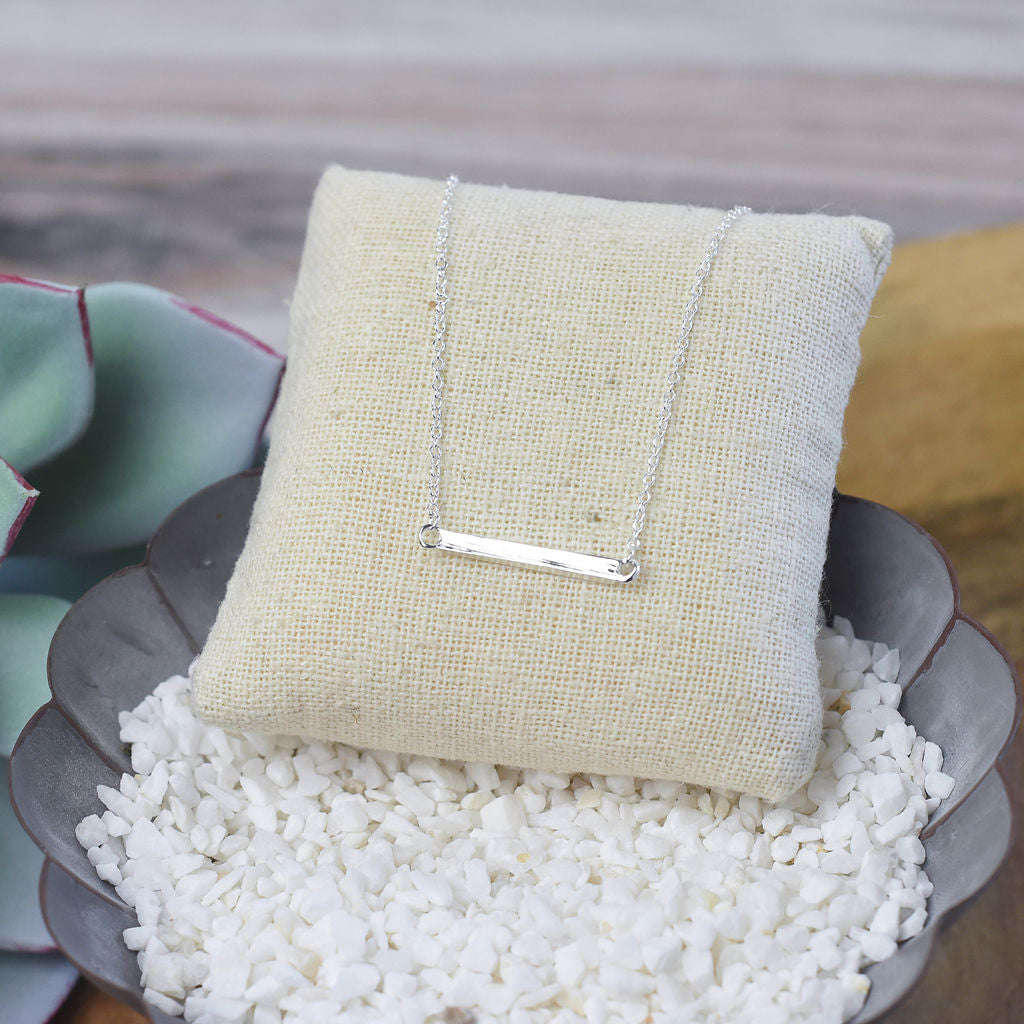 Latitude Bar Pendant Necklace