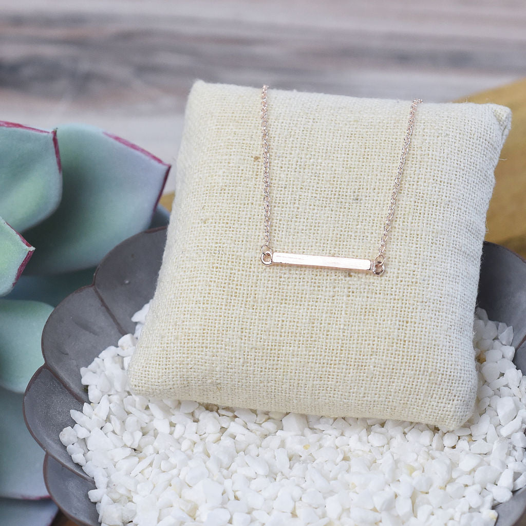 Latitude Bar Pendant Necklace