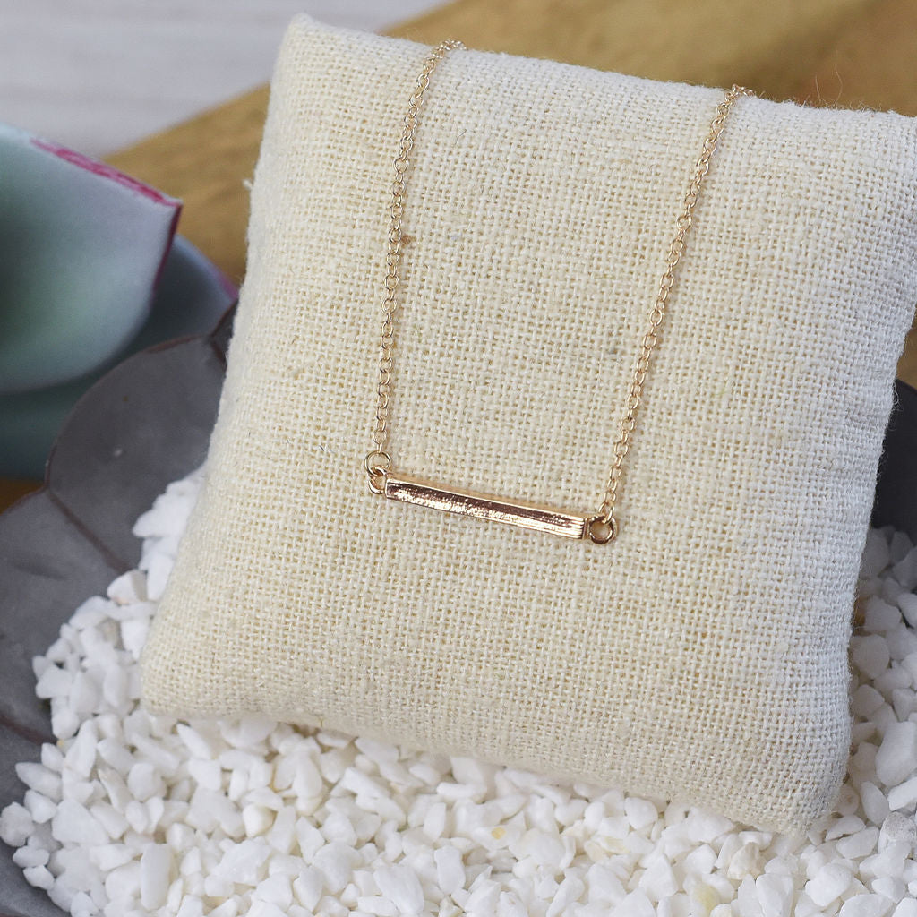 Latitude Bar Pendant Necklace