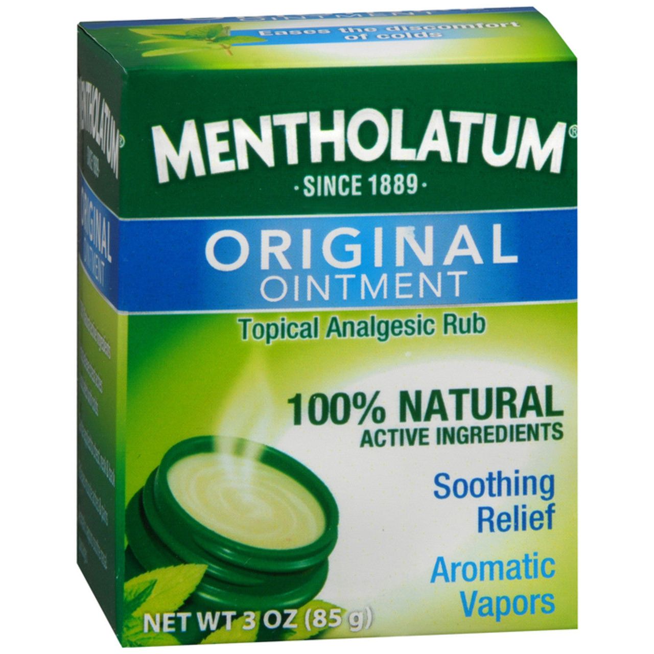 Mentholatum Original Ointment Topical Analgesic Rub 3 Oz