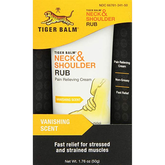 Tiger Balm Neck & Shoulder Rub Vanishing Scent 1.76 Oz