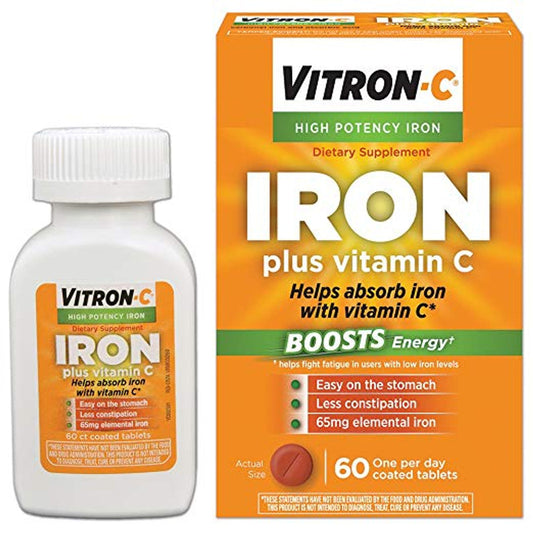 Vitron-C Coated Tablets Plus Vitamin High Potency Iron