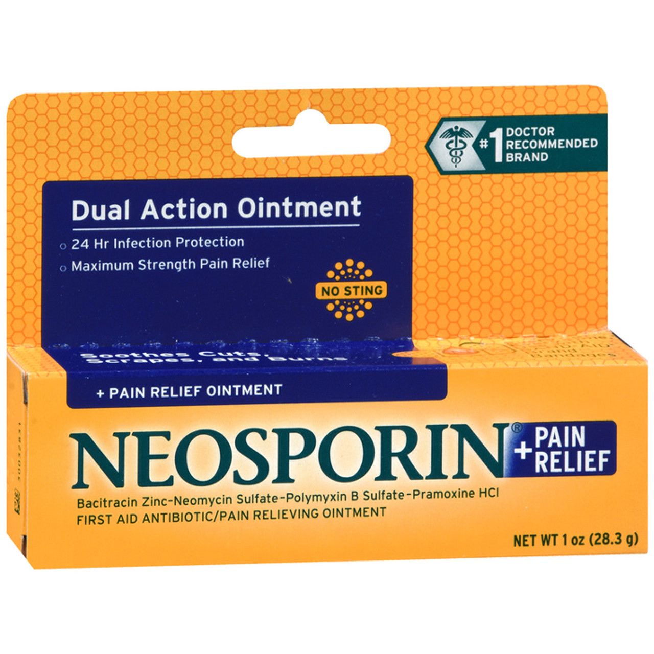 Neosporin Plus Maximum Strength Antibiotic Pain Relief Ointment, 1 Oz