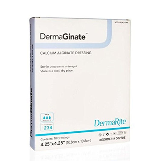 DermaRite DermaGinate Calcium Alginate Dressing 4.25" X 4.25"