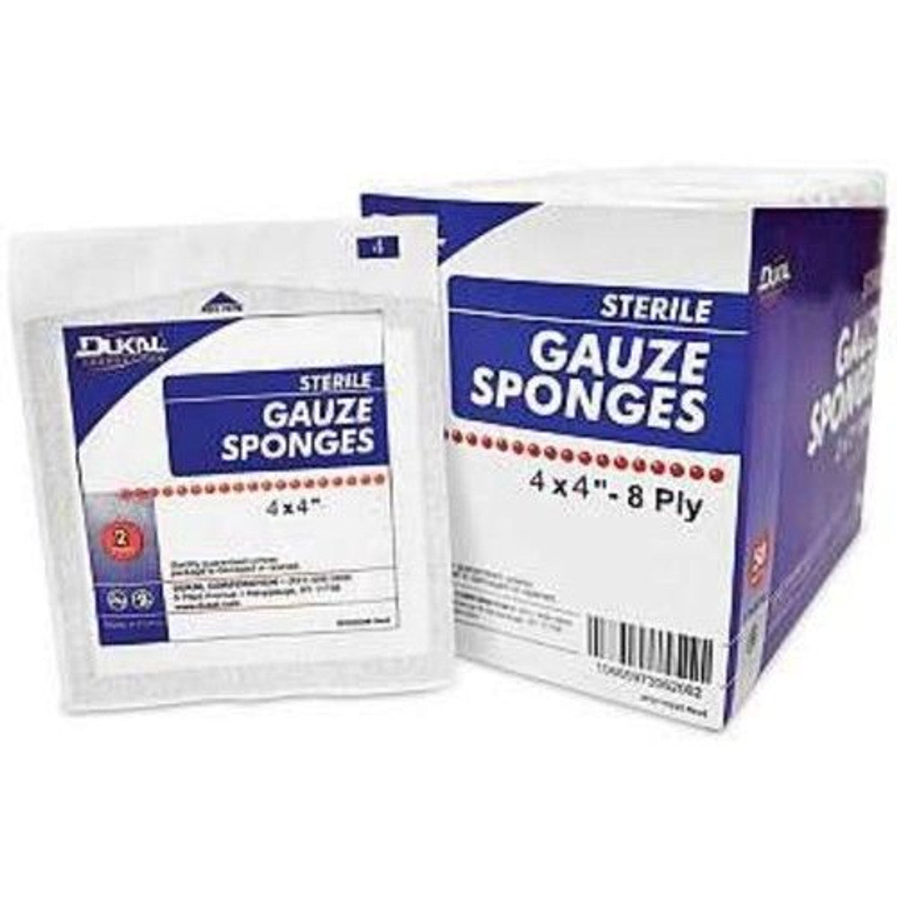Dukal Corp Sterile 4''X4'' 8 Ply Gauze Sponges Box Of 50