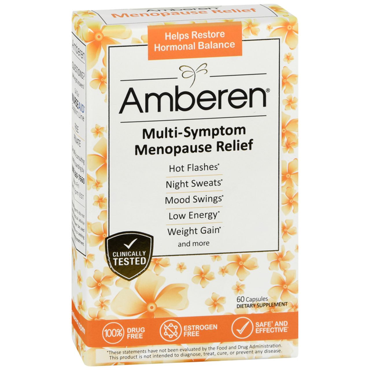 Amberen Menopause Relief Dietary Supplement Capsules - 60ct