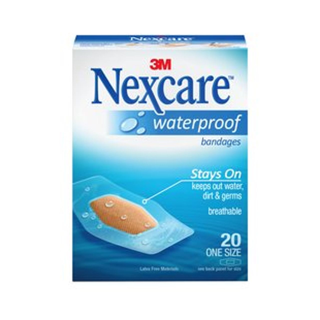 Nexcare Waterproof Clear Bandages One Size