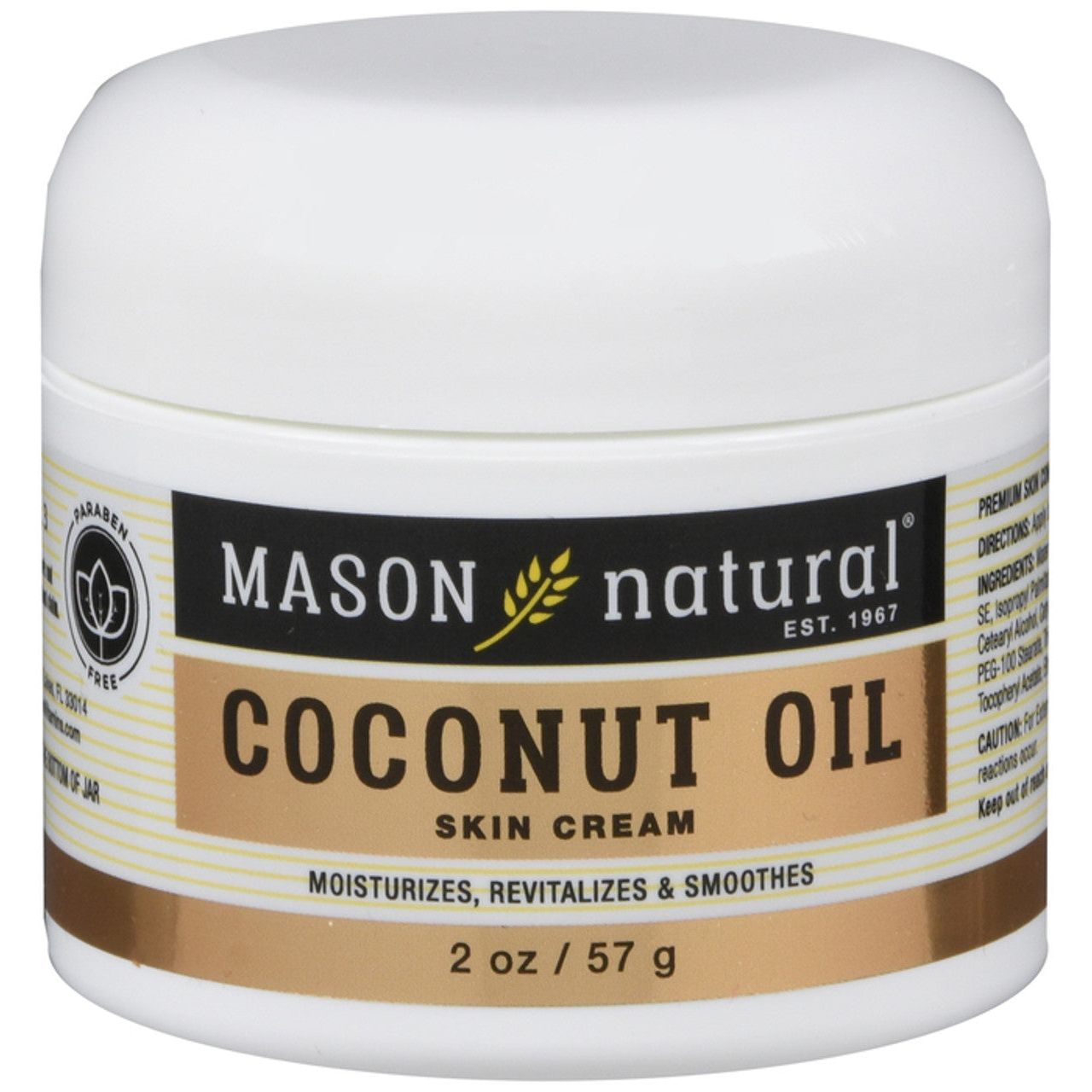 Mason Natural Coconut Oil Beauty Cream 2 Ounce