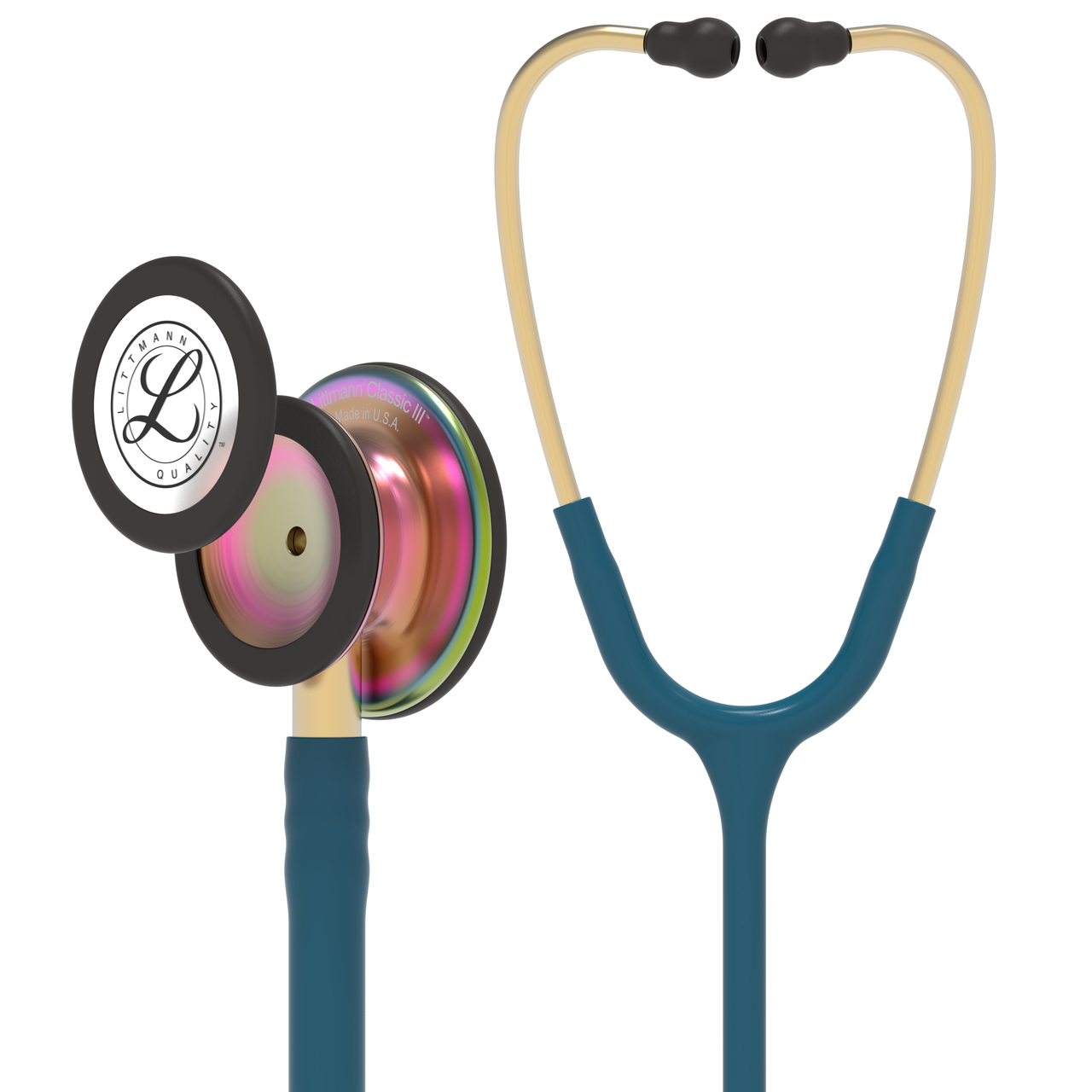 Littmann Classic III Monitoring Stethoscope Rainbow Finish Caribbean Blue L5807RB-CAR
