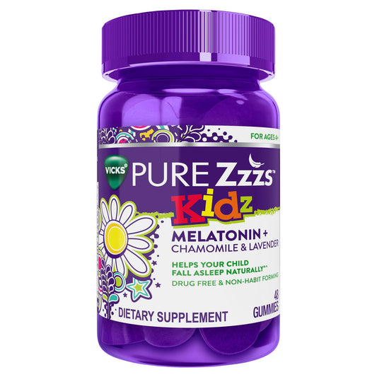 Vicks PURE Zzzs Kids Melatonin Sleep Aid Gummy