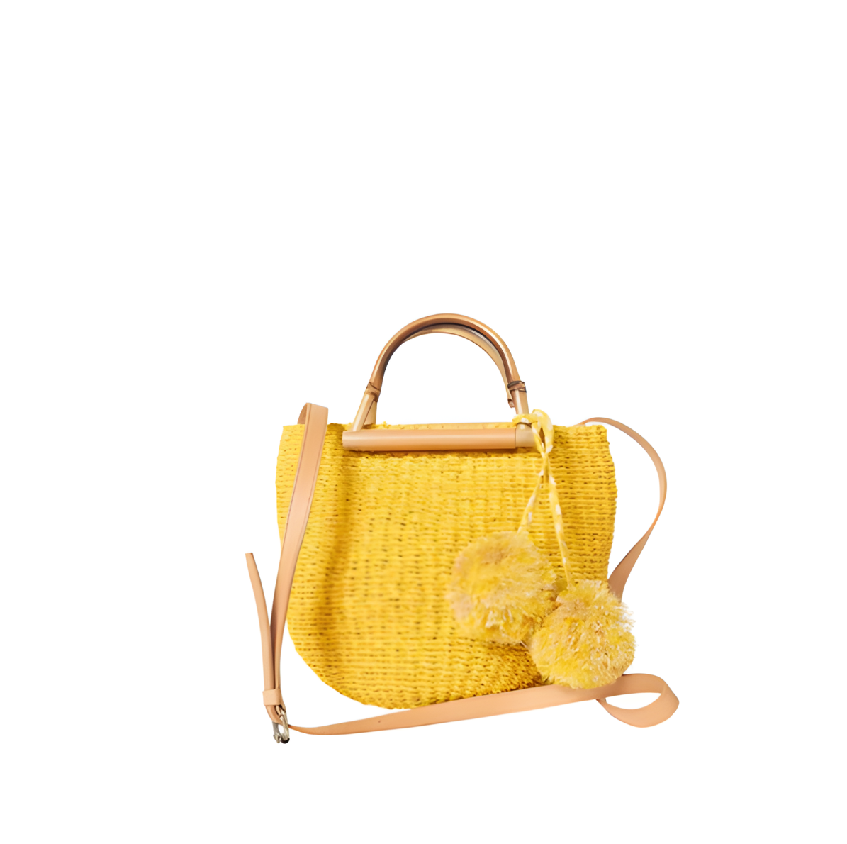 Maxi Straw Poof Crossbody