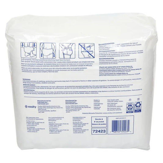 Tena Dry Comfort Underwear Large (LG) Pull Up 72/Case