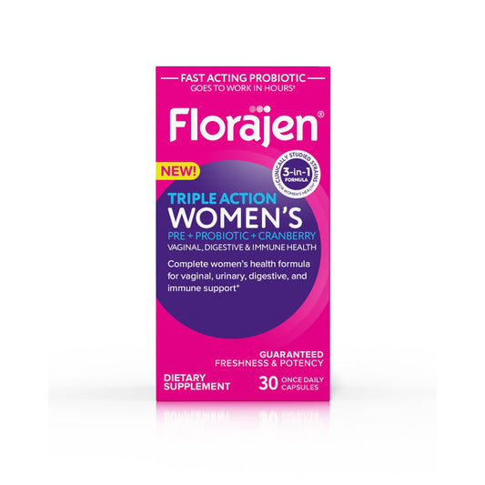 Florajen Triple Action Womens Probiotic 30 Capsules