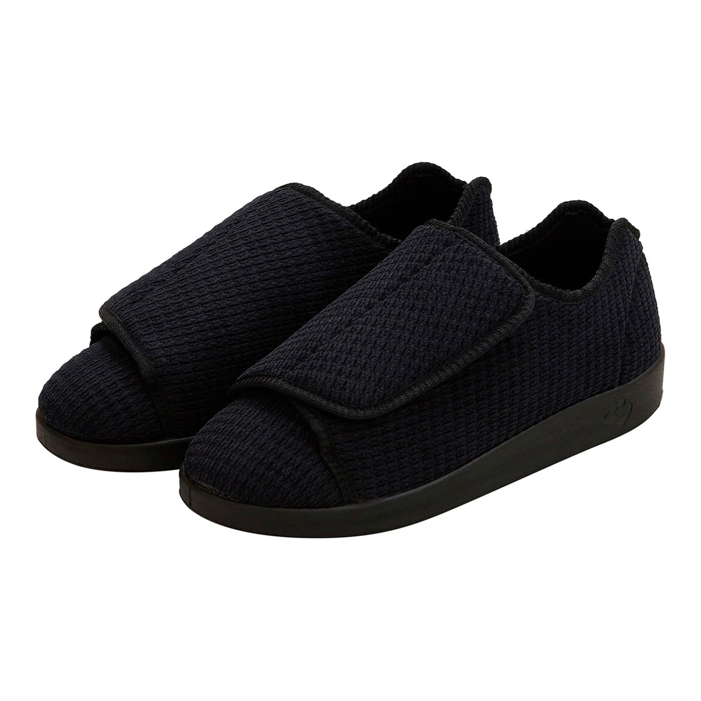 Silverts Slippers - Black, Size 8 / 2X-Wide