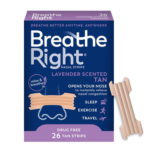 Breathe Right Calming Lavender Scented Nasal Strips