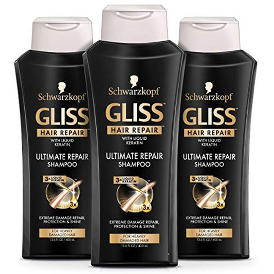 Gliss Hair Repair Shampoo, Ultimate Repair, 13.6 Ounce