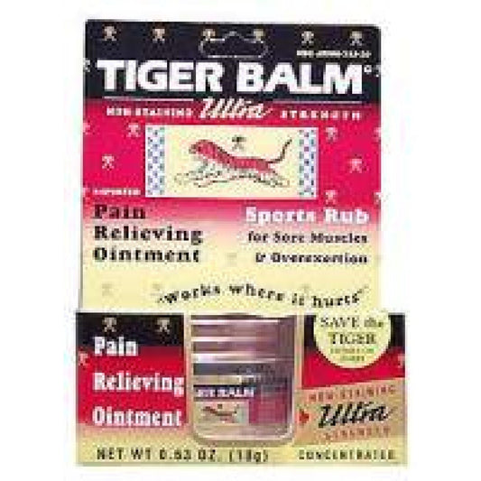 Tiger Balm Ultra Strength Pain Relieving Ointment Sports Rub