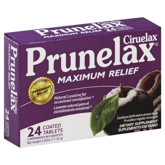 Prunelax Ciruelax Natural Laxative Maximum Relief Tablets