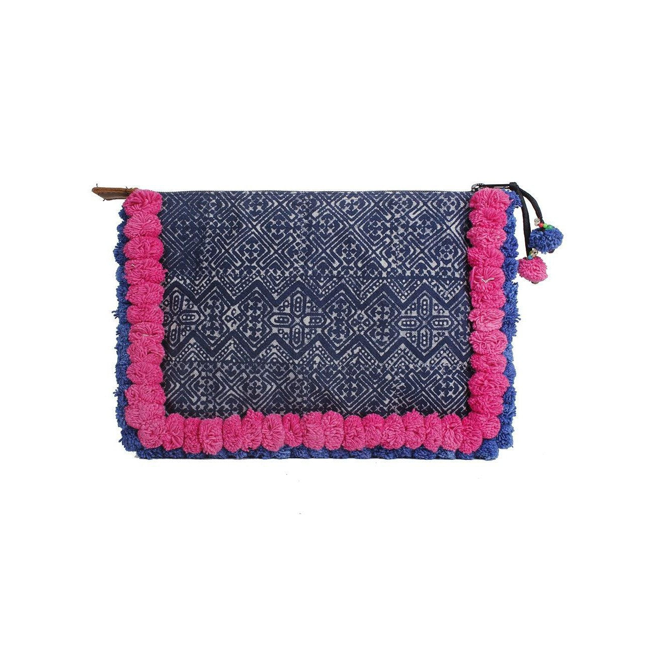 Oasis Batik PomPom iPad Clutch - Thailand