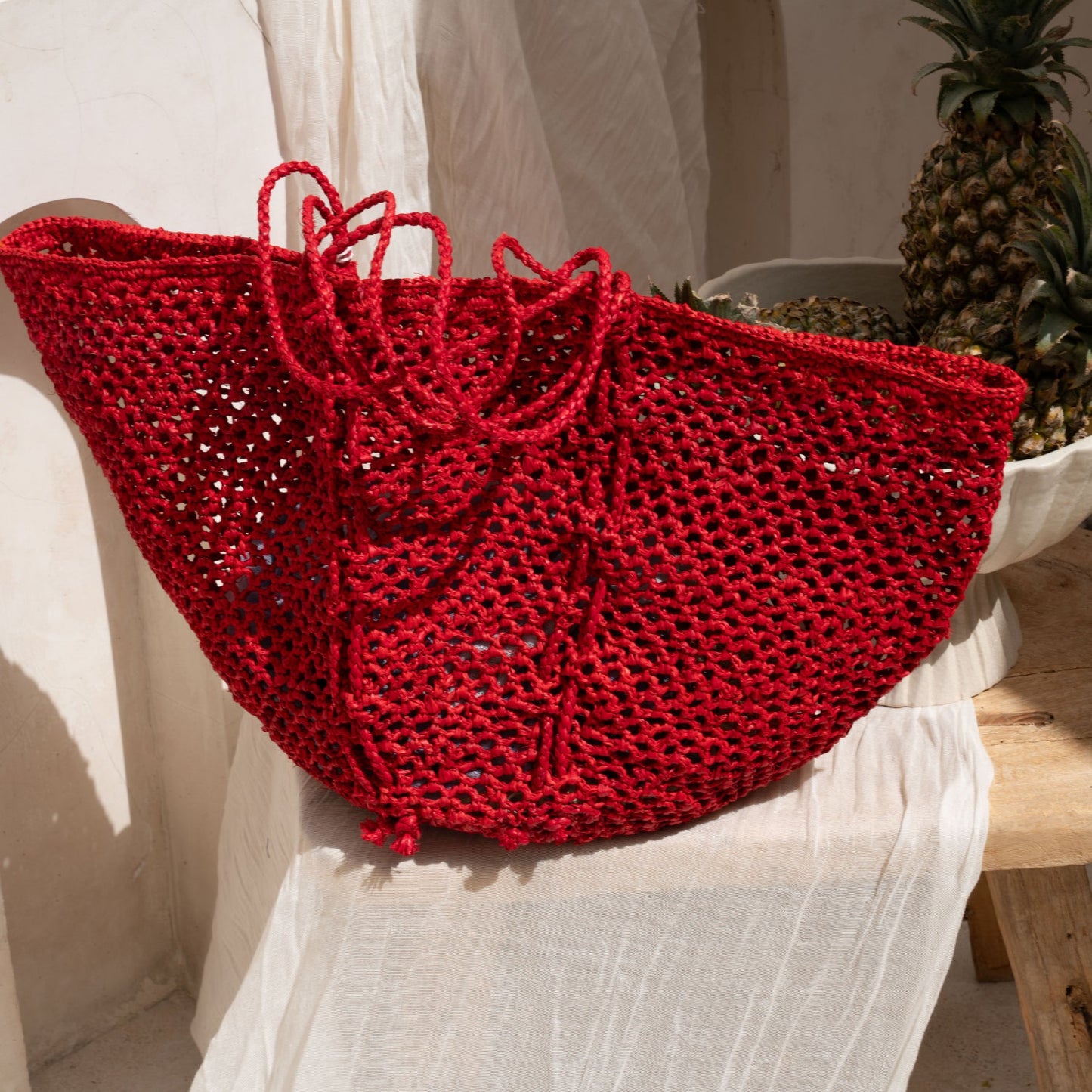 Sinah Raffia Tote Bag
