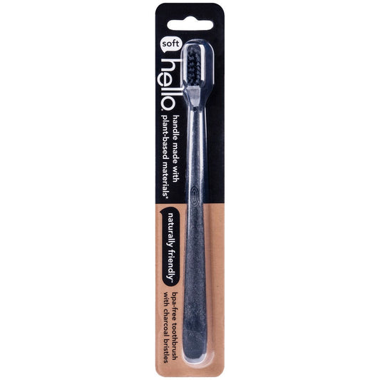 Hello Toothbrush Charcoal Bristle Extra Soft