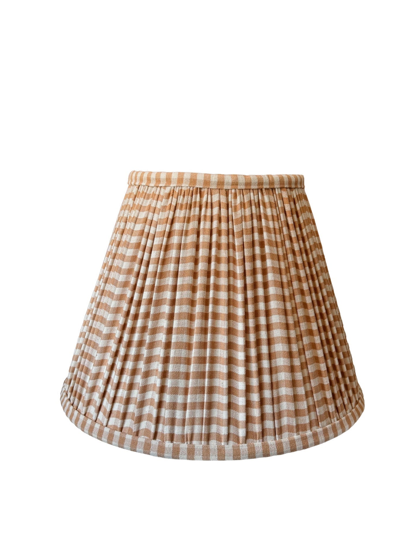 Tan Gingham Empire Shade