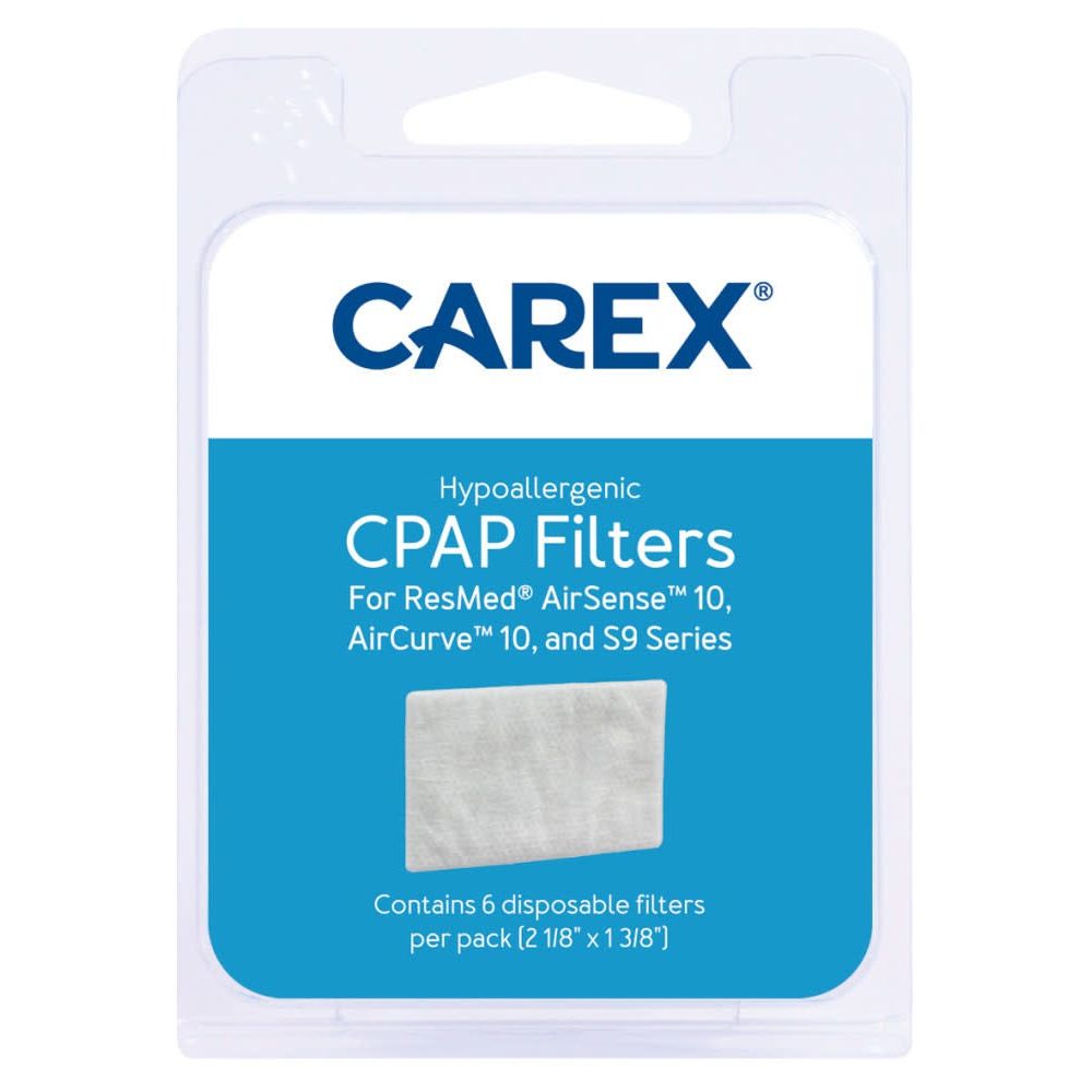Carex Hypoallergenic CPAP Filters For ResMed Machines, AirSense 10, AirCurve 10 & S9 Series