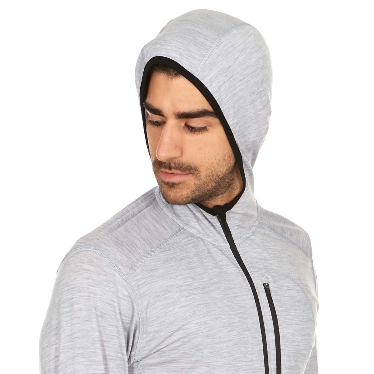 Men's Wool 1/4 Zip Merino Sun Hoodie - Microweight - Osadia Concept Store