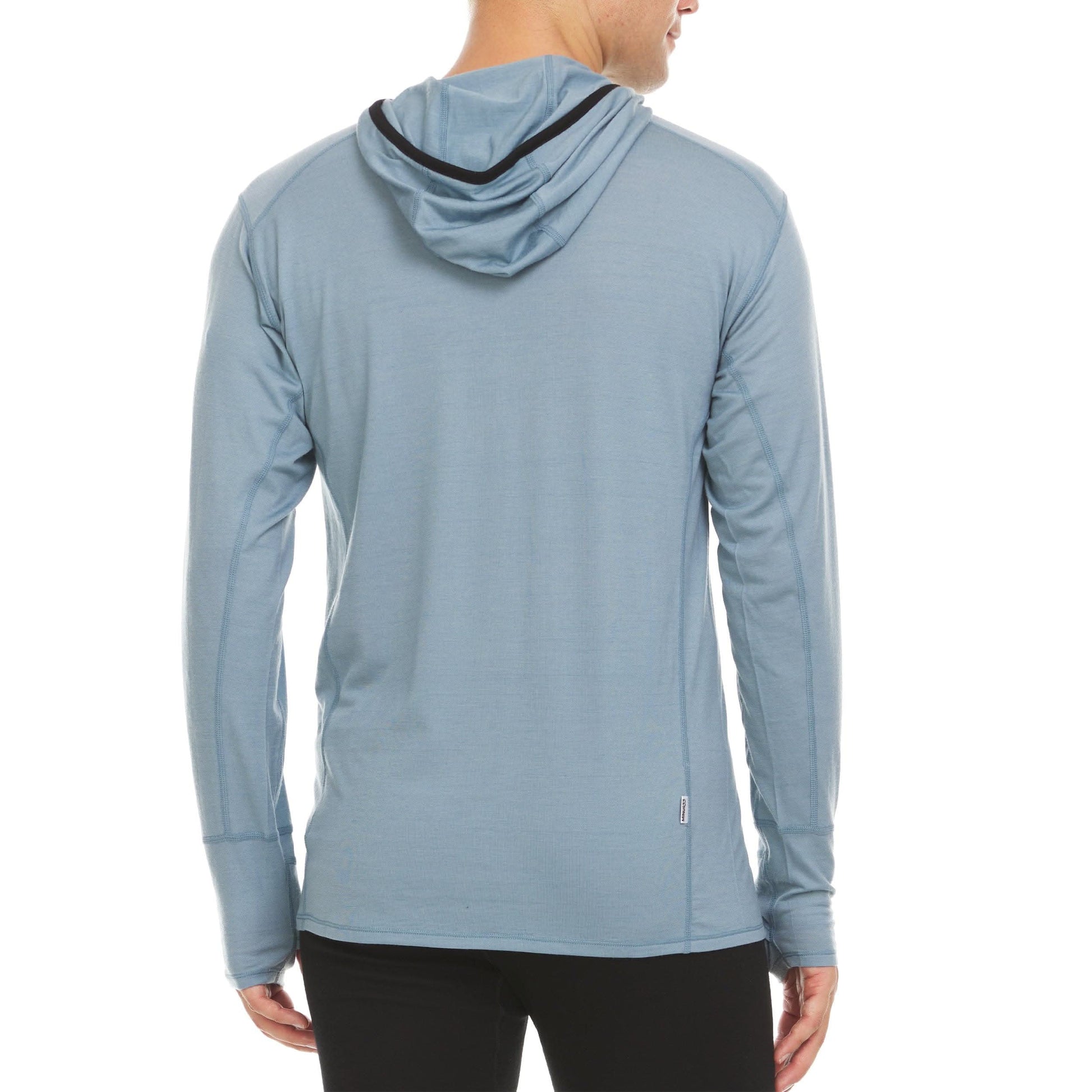 Men's Wool 1/4 Zip Merino Sun Hoodie - Microweight - Osadia Concept Store