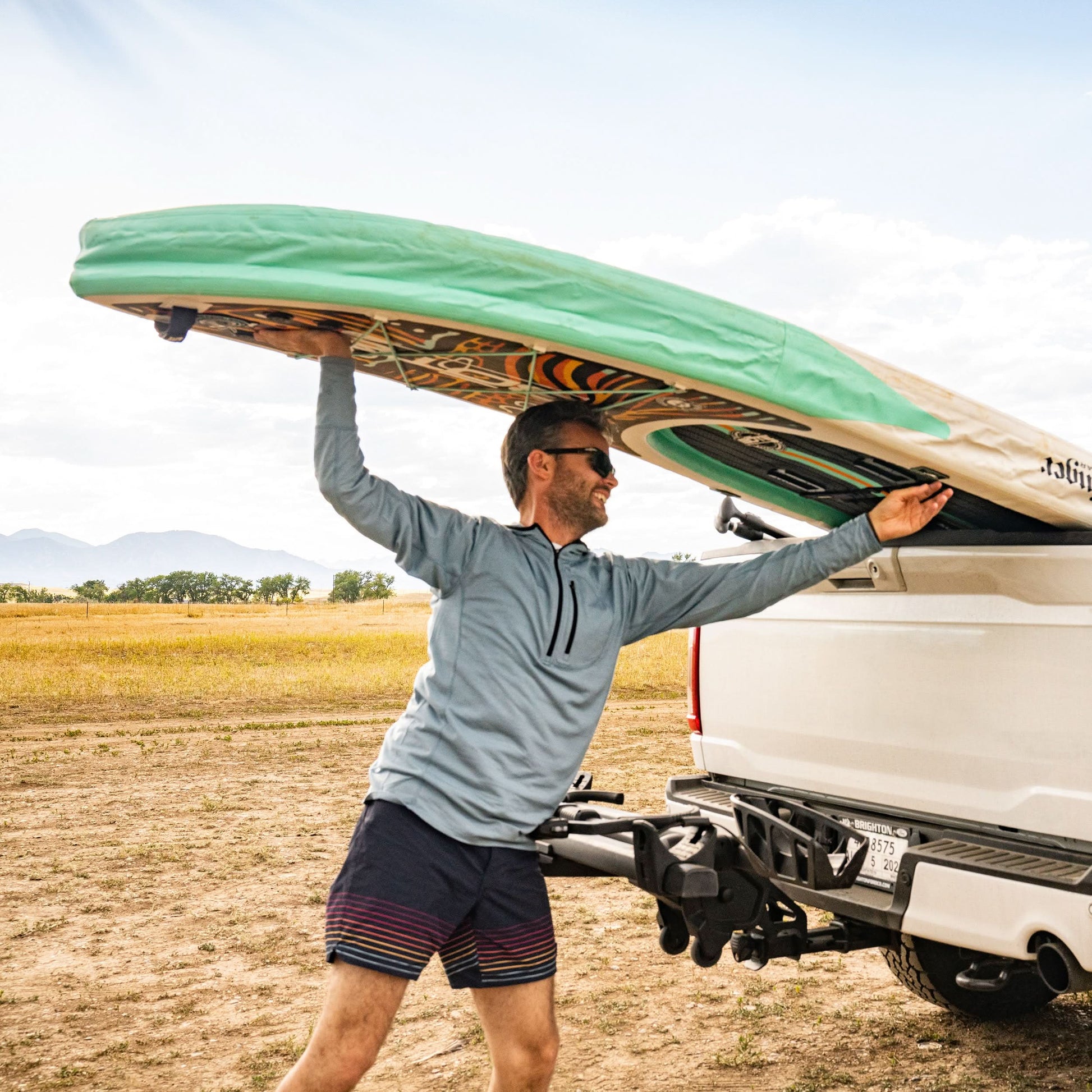 Men's Wool 1/4 Zip Merino Sun Hoodie - Microweight - Osadia Concept Store