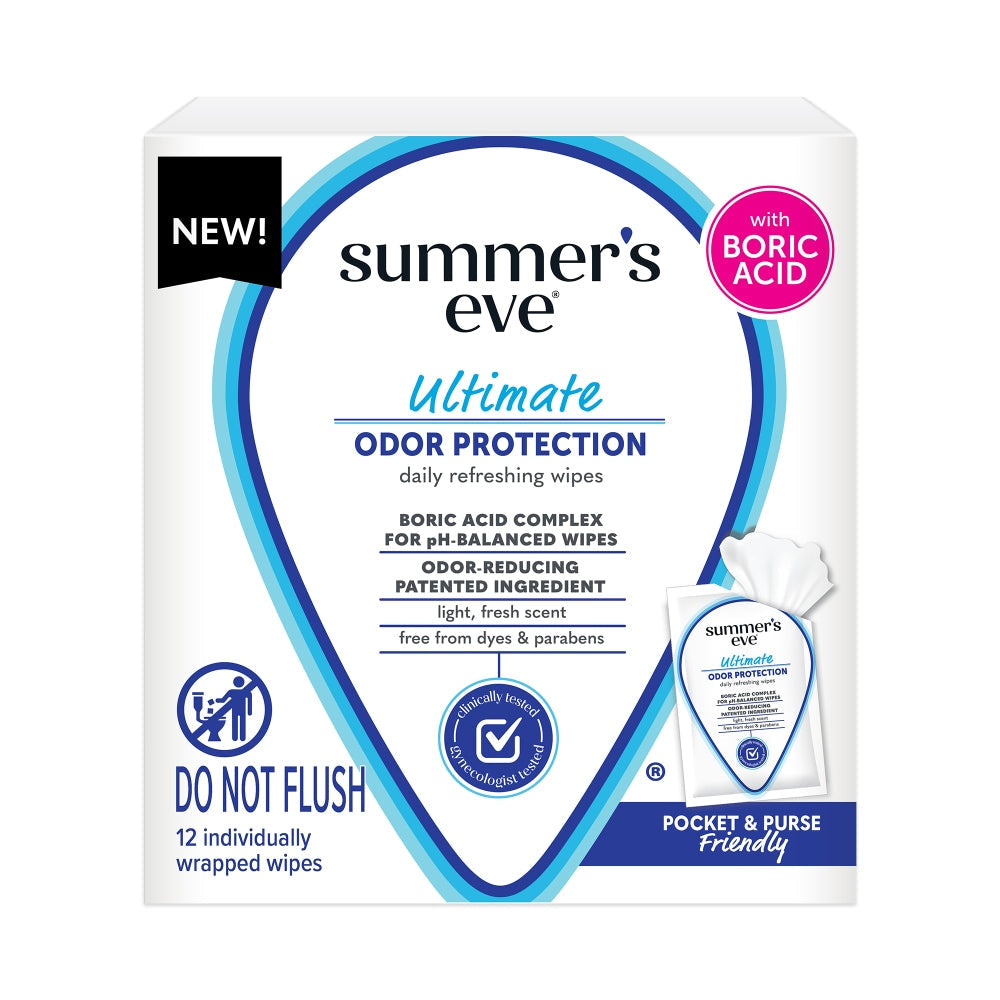 Summer's Eve Daily Refreshing Wipes, Ultimate Odor Protection
