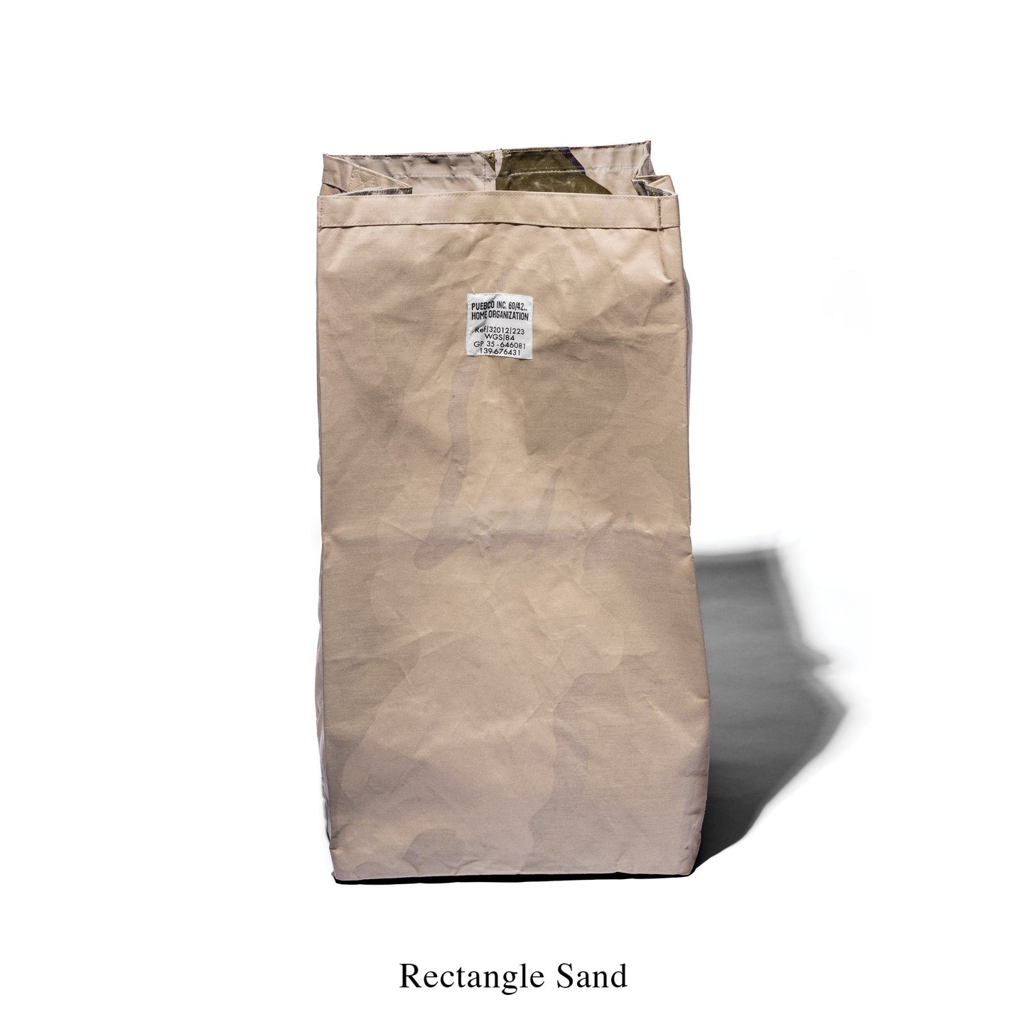 LAMINATED FABRIC ORGANIZER RECTANGLE/LARGE SAND