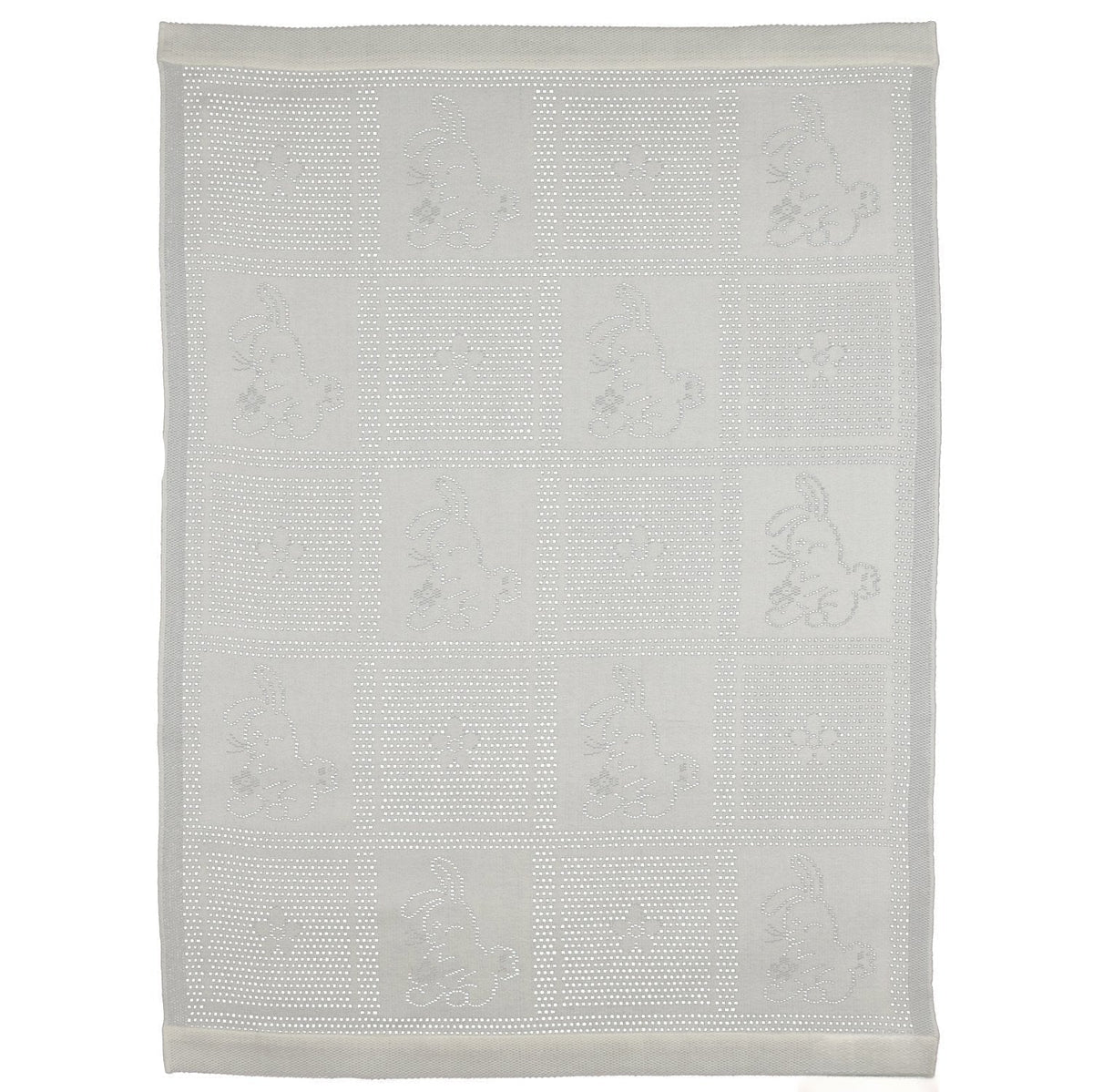 Southampton Home Lace Weave Bunny Baby Blanket - Ivory