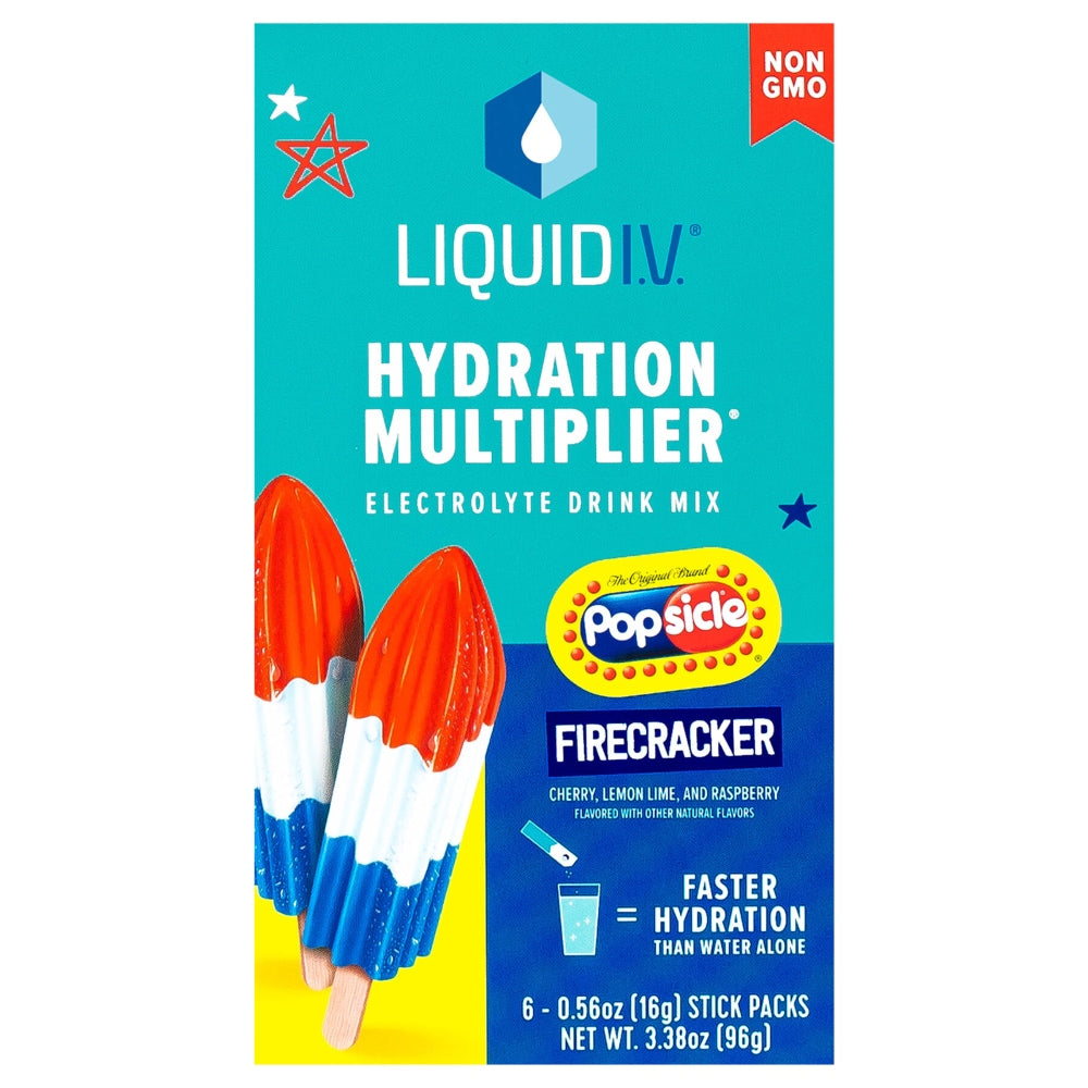 Liquid I.V. Hydration Multiplier Electrolyte Drink Mix Popsicle Firecracker