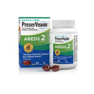 Bausch + Lomb Preservision Areds 2 30 Mini SoftGels Eyes 03/2024