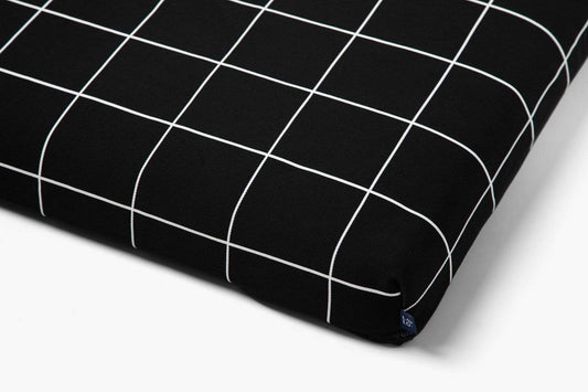 Black Grid | Luxury Dog Bed or Bed Cover