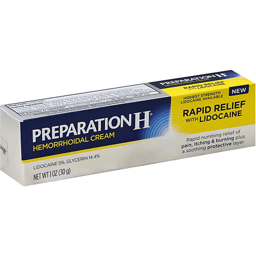 Preparation H Hemorrhoidal Cream, Rapid Relief, With Lidocaine