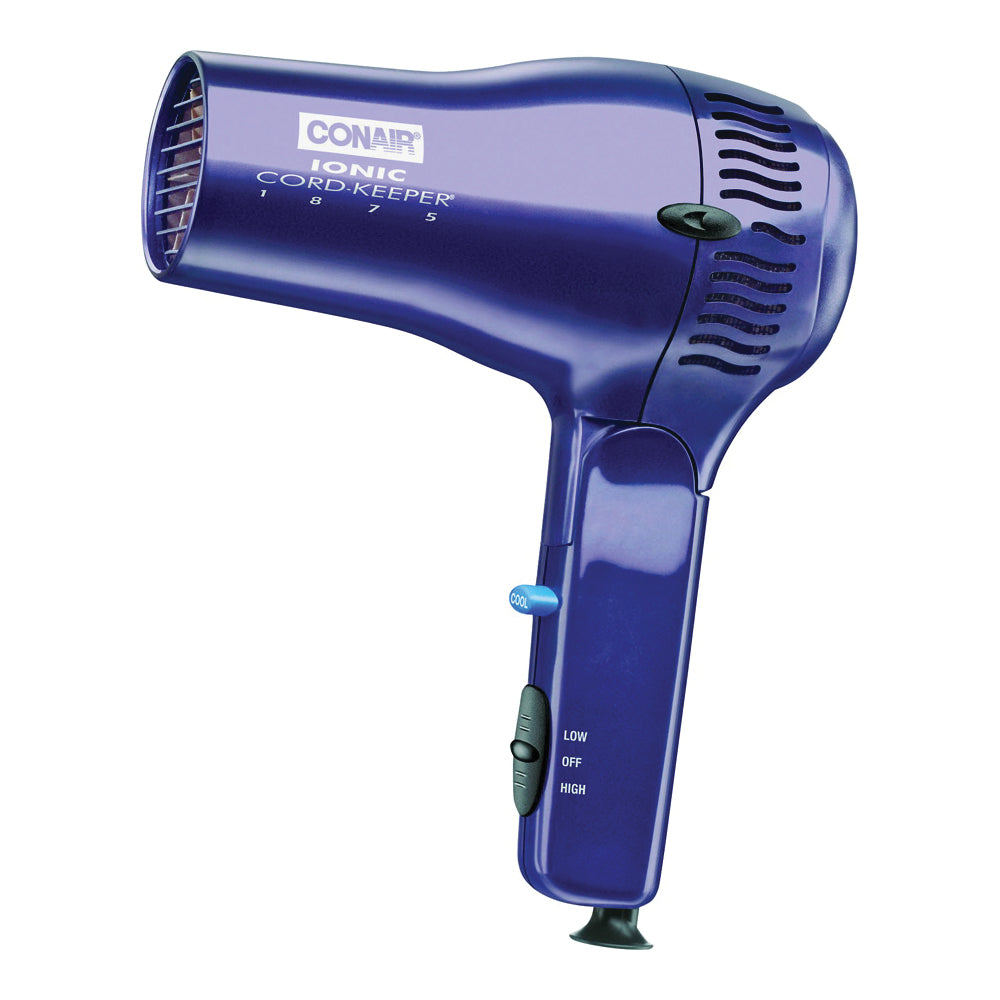 Conair 289r 1875 Watt Cord-keeper Folding Hair Dryer, Dark Blue