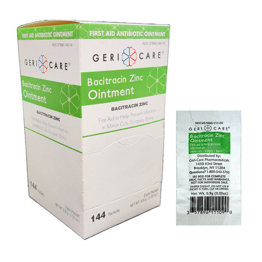 Geri-Care First Aid Antibiotic Ointment 0.9 Gram Individual Packet 1728/CS