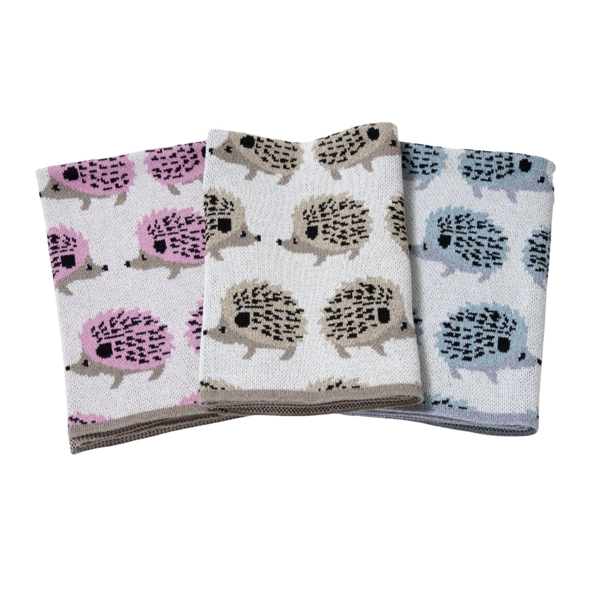 Baby Hedgehog - Cotton Knit Blanket