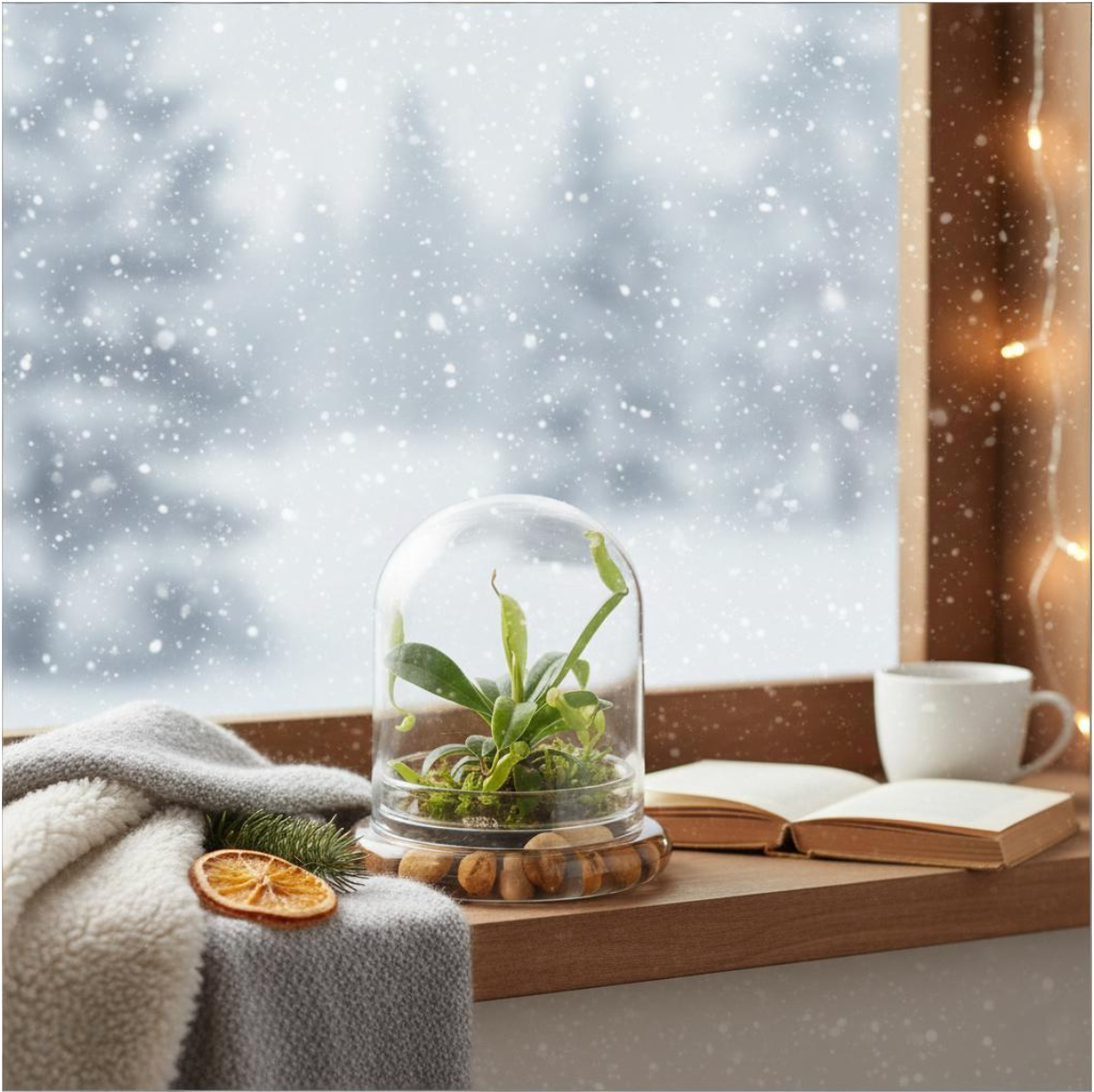 Live Pitcher Plant Terrarium, Nepenthes Tobaica with Moss, Must-have Home Décor