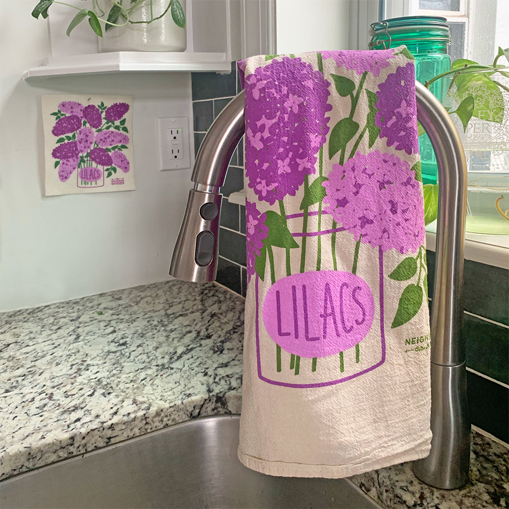 Lilacs Dish Towel