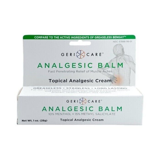 Geri Care Analgesic Balm Topical Cream 1 Oz