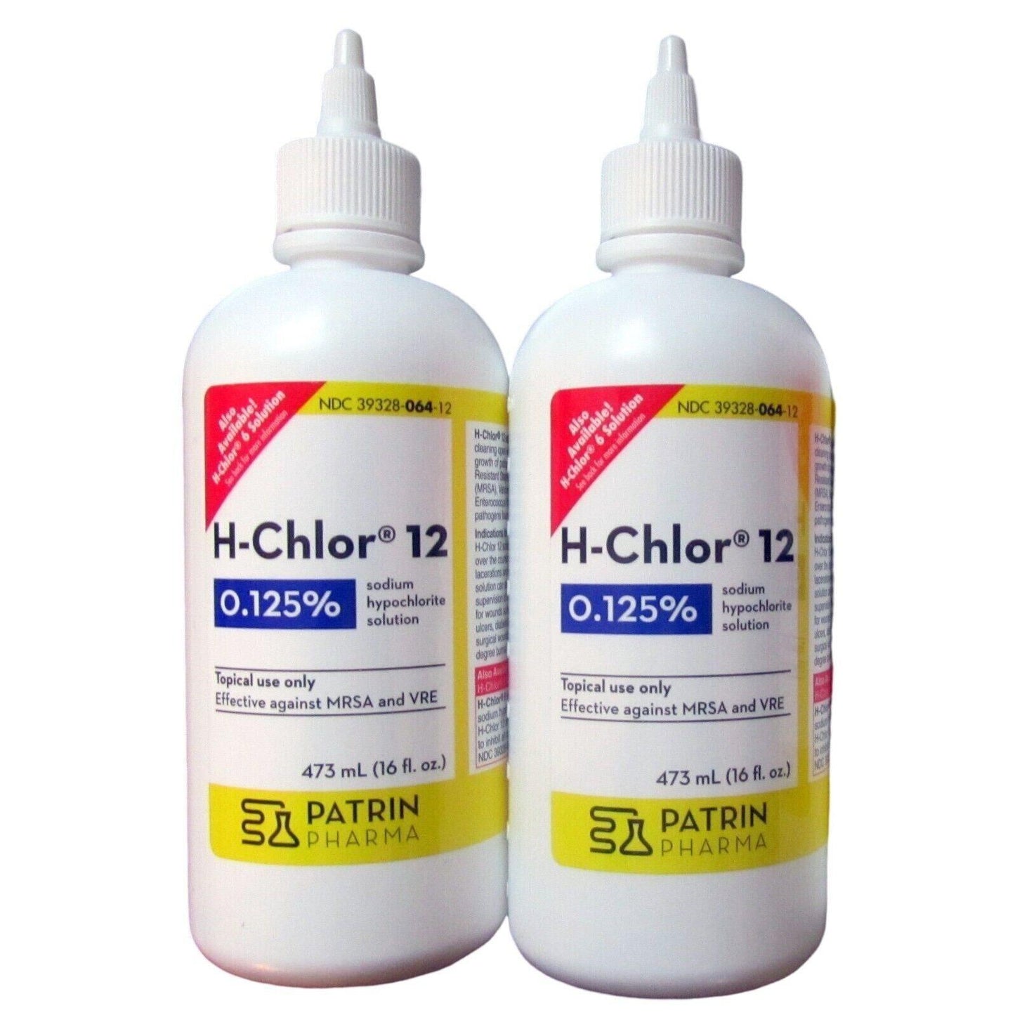 H Chlor 12 H-Chlor WOUND WASH For MRSA & VRE 16oz
