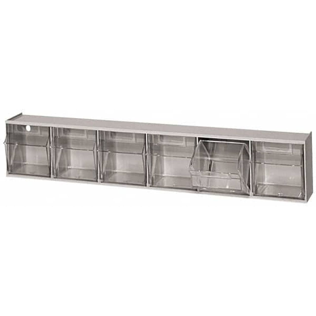 Quantum Storage Systems Tip Out Bin QTB306 – 6 Compartments White