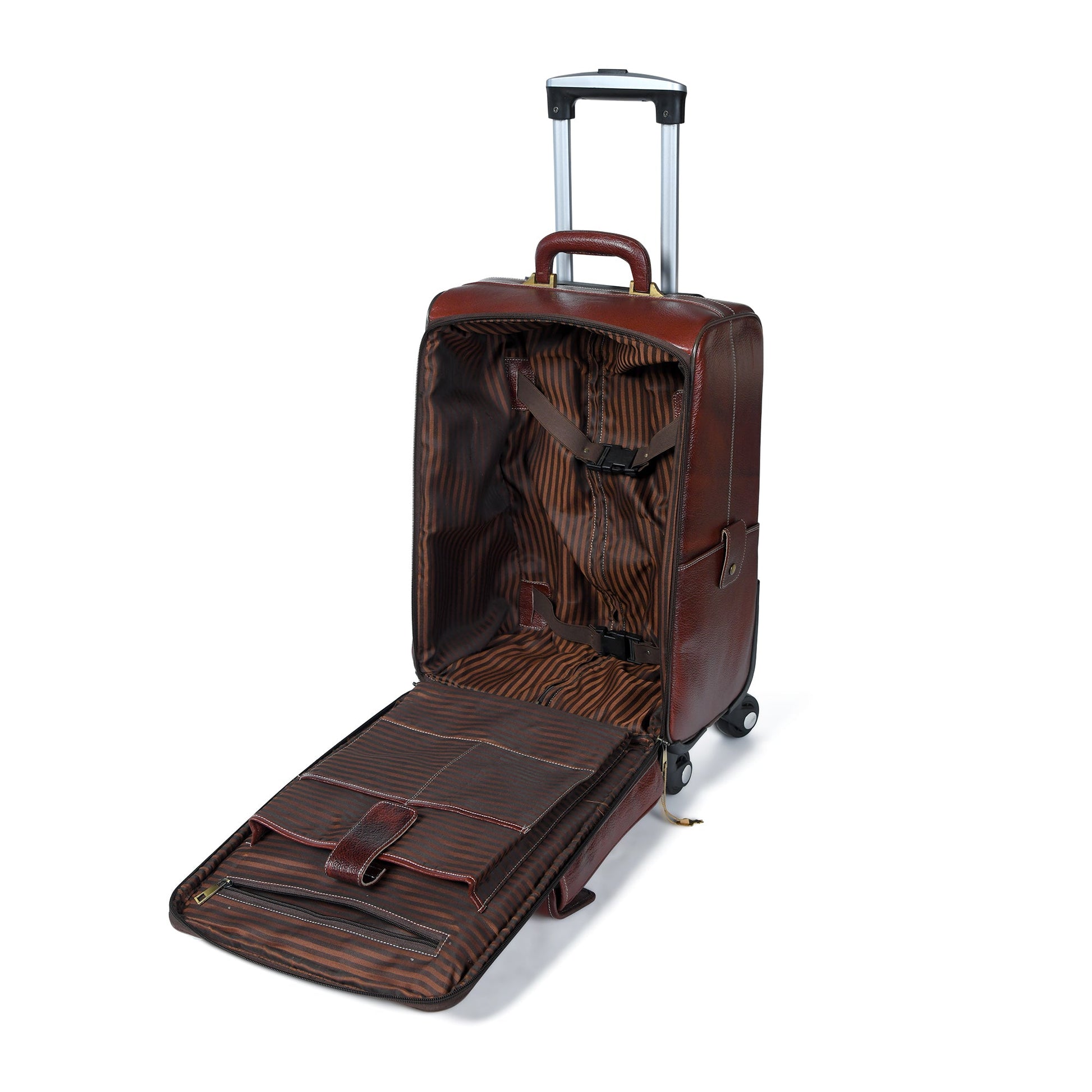 Leather Carry-On Trolly Bag - Osadia Concept Store