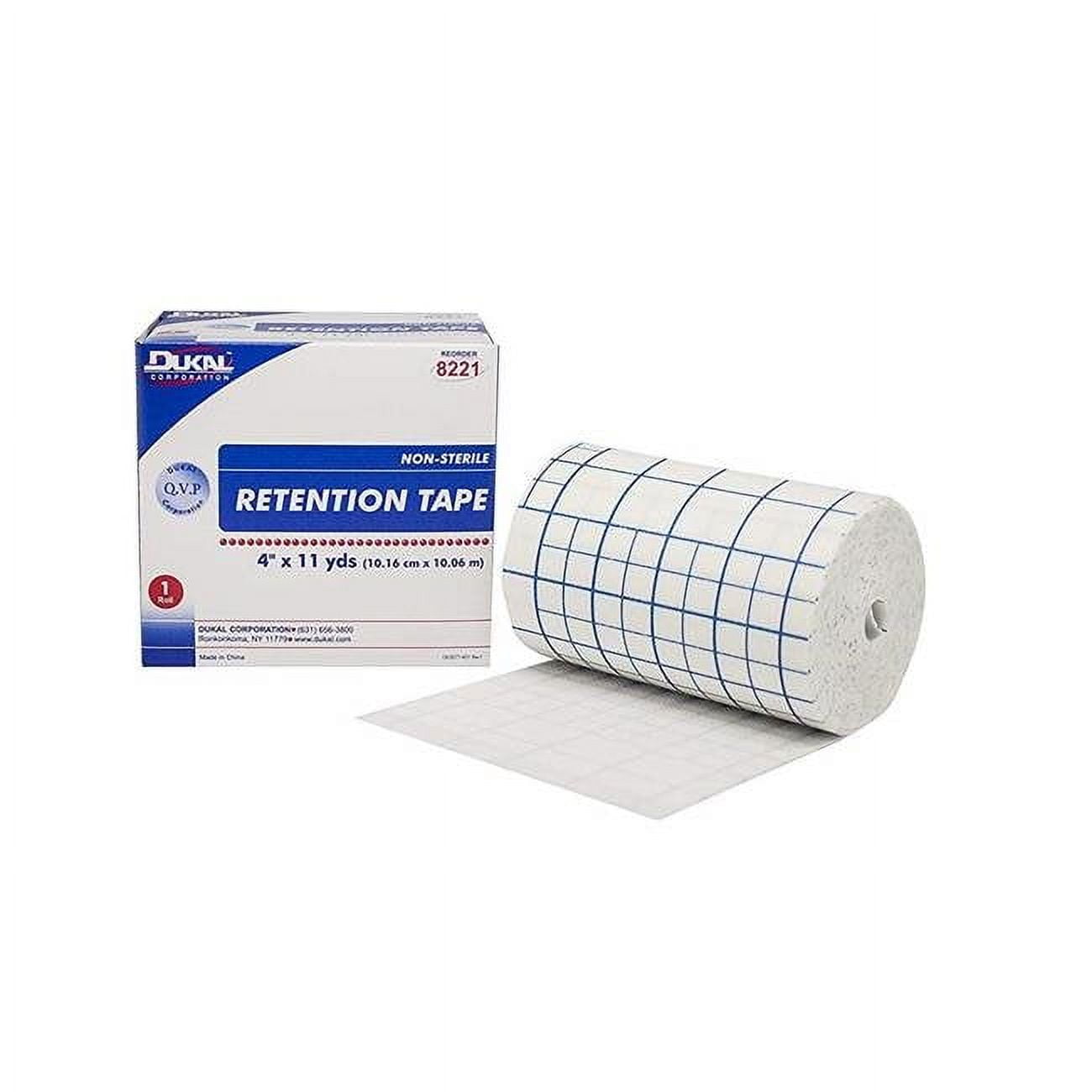 Dukal 8221 4 In. X 11 Yards Retention Pre Cut Tape