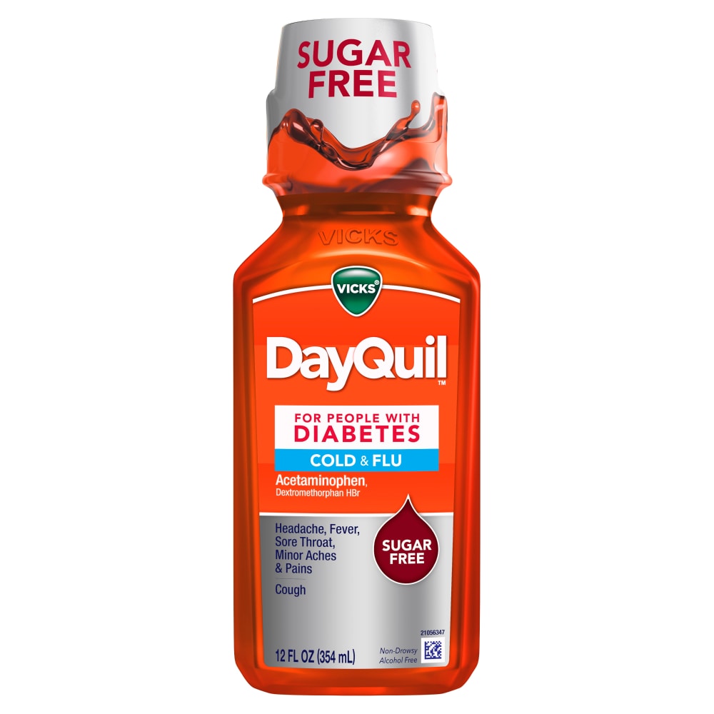 Vicks DayQuil Diabetes Cold & Flu Liquid