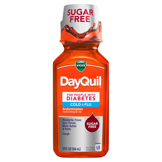 Vicks DayQuil Diabetes Cold & Flu Liquid