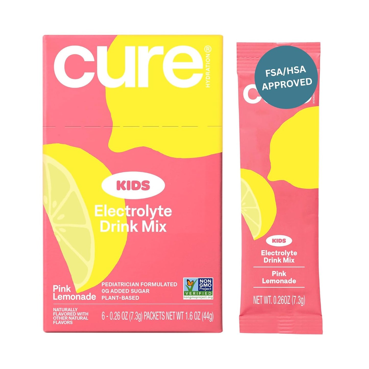 Cure Hydration Kids Electrolyte Drink Mix - Pink Lemonade
